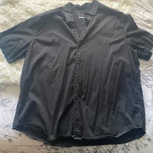 Men’s black button down